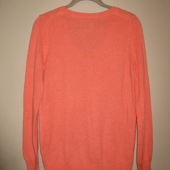 Old Navy Women's Sweater Coral Tropics Softest V-Neck Pullover Sweater Sz S/P - Picture 5 of 12